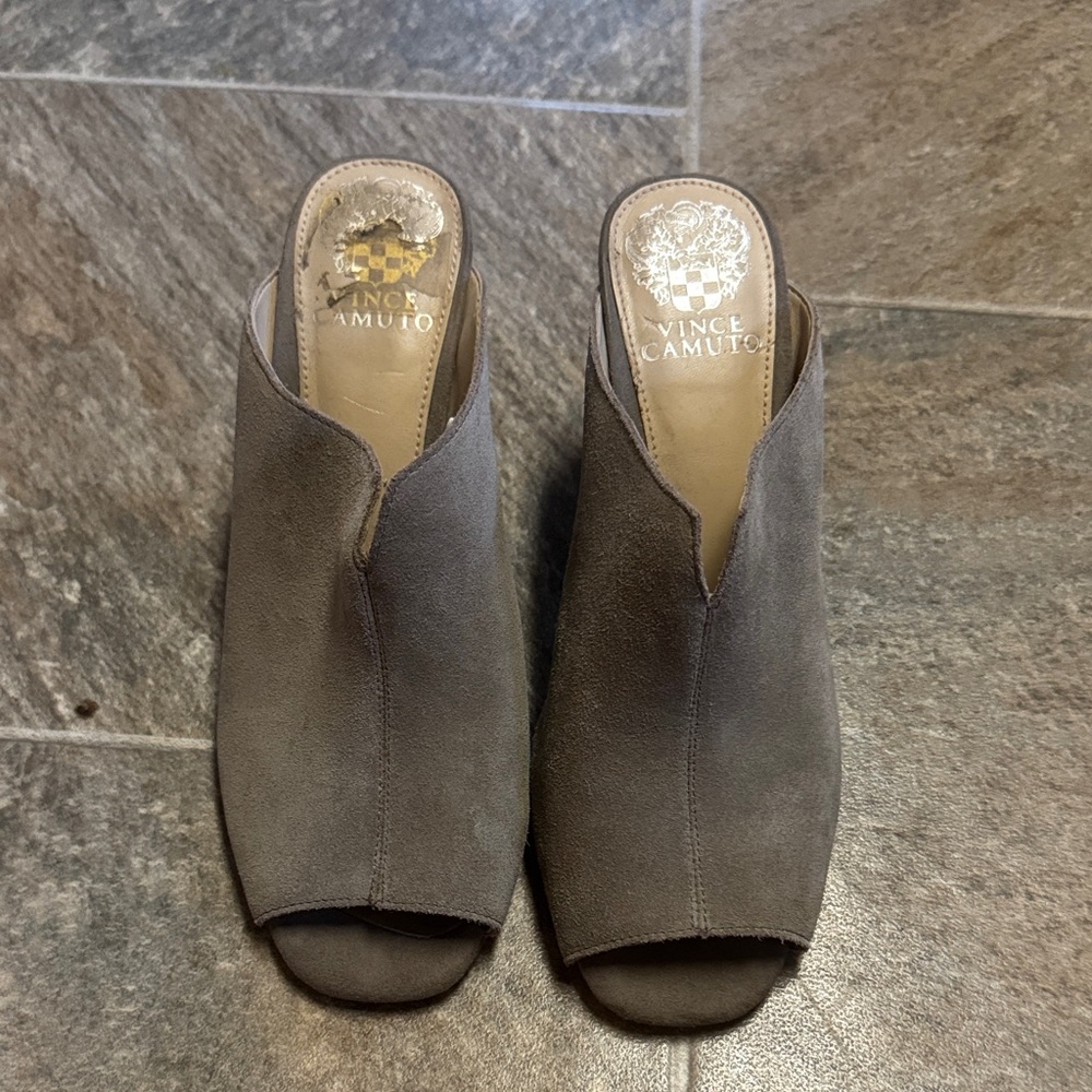 Vince Camuto Charcoal Mules for Women